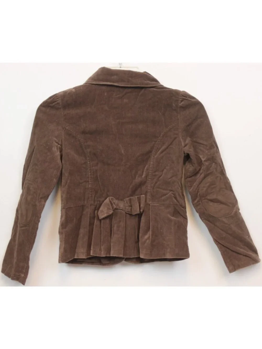 2007 Gymboree Equestrian Club Herringbone Velveteen Blazer sz 9 Show Horse Bow